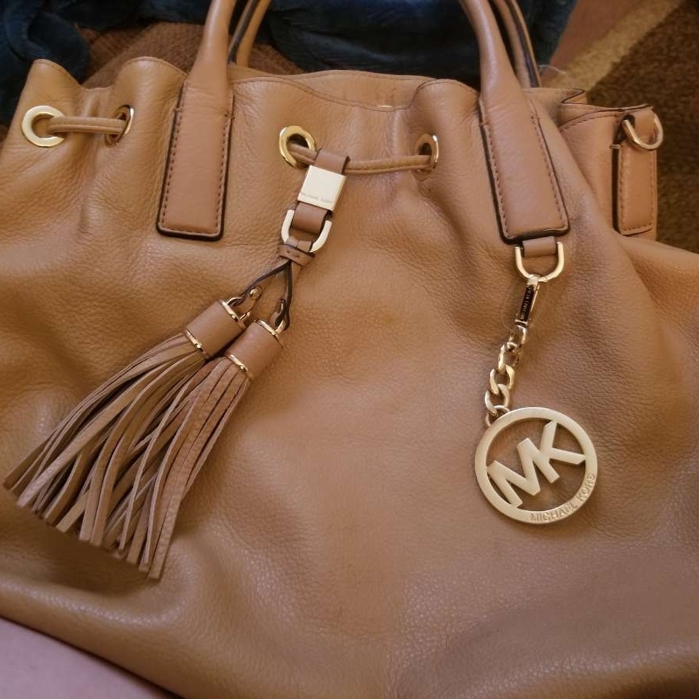 Michael Kors Brown Leather Shoulder Bag